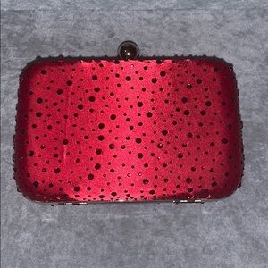 Beautiful red beaded clutch❤️